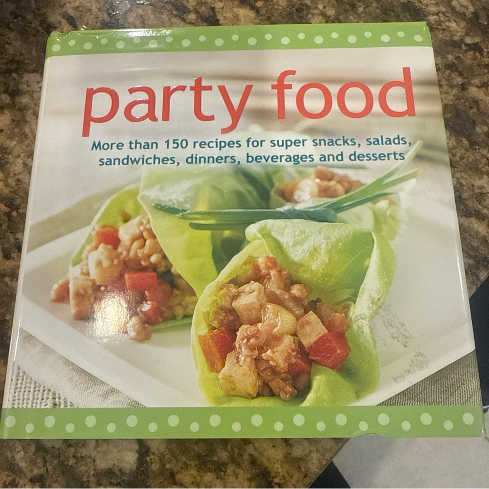 Party food recipe book- used but good condition